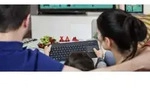 LOGITECH K400 Plus Wireless Touch Keyboard schwarz, USB, DE