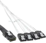 INLINE 27620 SAS Anschlusskabel Mini SFF8087 auf 4x SATA