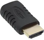 INLINE HDMI Adapter, HDMI A Stecker auf Mini HDMI C Buchse, 4K2K kompatibel,
