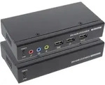 INLINE DVI USB KVM Extender, Verl&auml;ngerung &uuml;ber UTP, mit Audio, bis 50m