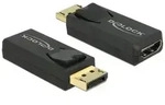 DELOCK DisplayPort Adapter DP/HDMI 4K Aktiv schwarz, St/Bu