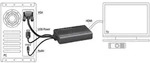 DELOCK Adapter HDMI -BU>VGA-St./Audio-St./USB Stromvers. 0,2