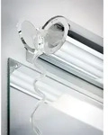 PAULMANN WallCeiling Orgon IP44 Steckdose LED 10,5W 700mm Chrom/Wei&szlig; 230V Mtl/Acryl