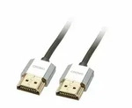 LINDY CROMO Slim High-Speed-HDMI-Kabel mit Ethernet, Typ A/A, 1m