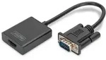 DIGITUS VGA auf HDMI Konverter + Audio (3,5mm) Full HD (1080p), Kabeltyp (15 cm),