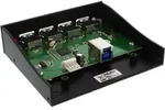 INLINE USB 3,0 Hub, 4-fach f&uuml;r den 8,89cm (3,5") Schacht, schwarz