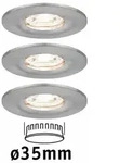 PAULMANN LED Einbauleuchte Nova Mini Coin Basisset starr IP44 rund 65mm Coin 3x4W
