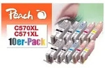 PEACH Patrone PGI-570XL/CLI-571XL, Multi-10-Pack