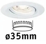 PAULMANN LED Einbauleuchte Nova Mini Coin Einzelleuchte schwenkbar rund 66mm 15&deg;