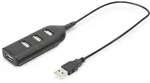 DIGITUS USB 2.0 Hub, 4-Port, Bus Powered 4 X USB A/F AT angeschloss. Kabel
