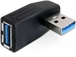 DELOCK USB 3.0 Adapter, USB-A [Stecker] auf USB-A [Buchse], horizontal gewinkelt 90