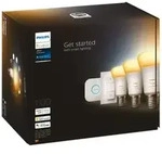 PHILIPS Hue White Ambiance E27 3er Starter Set inkl. Dimmer