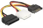 DELOCK SATA 15Pin -> SATA 15Pin +4Pin Molex St/Bu