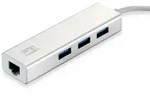LEVELONE Netzwerkadapter USB-Hub 3-Port Wake-on-LAN