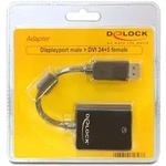 DELOCK Adapter DisplayPort(St.) -> DVI 24+5(Bu.), 0.12m, schwarz