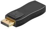 GOOBAY DisplayPort/HDMI Adapter 1.1, vergoldet, Schwarz - DisplayPort-Stecker -