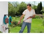 GARDENA Classic Wand-Schlauchtrommel 60m, Schlauchf&uuml;hrungsrolle