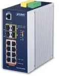 PLANET IGS-5225 Industrial Railmount Gigabit Managed Switch, 8x RJ-45, 4x SFP, 240W