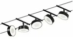 PAULMANN CorDuo LED Seilsystem Circle Basisset 5x180lm 5x5W 3000K 230/12V Schwarz
