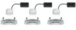 PAULMANN EBL Set Nova Coin eckig schwenkbar LED 3x6,5W 2700K 230V Alu ged/Alu