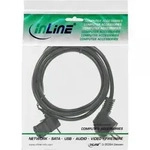 INLINE Netzkabel, Schutzkontakt gewink/C13 St abgewink, 1m, Kaltger&auml;testecker,