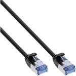 INLINE Patchkabel slim, U/FTP PiMf, Cat,6A, schwarz, 2m