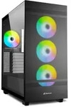SHARKOON Rebel C50 RGB Black, Glasfenster