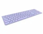 RAPOO E9700M Multi-mode Wireless Ultra-slim Keyboard violett, USB/Bluetooth, DE