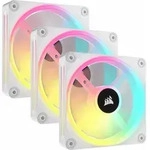 CORSAIR iCUE LINK QX120 RGB Starter Kit, wei&szlig;, 3er-Pack, LED-Steuerung, 120mm