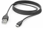 HAMA USB-Kabel, USB-A-microUSB 3m, schwarz