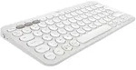 LOGITECH K380s Pebble Keys 2, wei&szlig;, Logi Bolt, USB/Bluetooth, FR