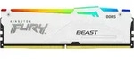 KINGSTON FURY Beast RGB wei&szlig; DIMM Kit 64GB, DDR5-6000, CL36-38-38, on-die ECC