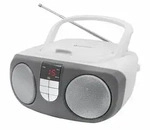 SOUNDMASTER SCD1400WE Tragbarer CD-Player, wei&szlig;/grau