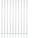 Electra Kunststoffpfahl 150 cm mit Doppeltritt - wei&szlig; - 10 St&uuml;ck...