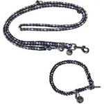 EQuest Halsband & F&uuml;hrleine Ultimo f&uuml;r Hunde im Set - Blue Boy, 60 cm