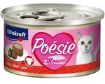 Vitakraft Katzenfutter Poesie Mousse, Rind - 12 Dosen