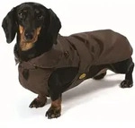 Fashion Dog Hundemantel speziell f&uuml;r Dackel - Braun - 33 cm