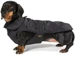 Fashion Dog Hundemantel speziell f&uuml;r Dackel - Schwarz - 39 cm