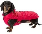 Fashion Dog Hundemantel speziell f&uuml;r Dackel - Rot - 39 cm