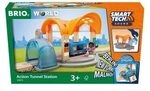 BRIO 63397300 Smart Tech Sound Bahnhof mit Action Tunnel