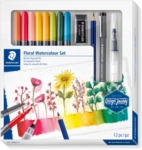 STAEDTLER 61 3001-1 Blumen Aquarell Set 100% PEFC