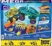 MEGA BRANDS HKF89 MEGA Hot Wheels Monster Trucks Mega-Wrex Knochen Crash Stuntbahn