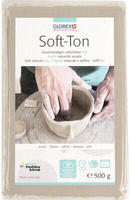 Glorex Soft Ton wei&szlig; 500 g, lufth&auml;rtend oder brennbar