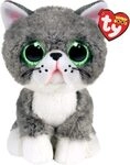 TY 36581 BEANIE BOO CAT FERGUS - GRAY - 14 cm