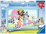 Ravensburger 05693 Kinderpuzzle 2x12 Teile - Spa&szlig; mit Bluey