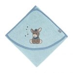 STERNTALER 7122070-398 Badetuch 100x100 cm Emmi hellblau