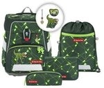 Step by Step 213555 SPACE SHINE Schulranzen-Set "Dino Night Tyro", 5-teilig