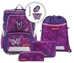 Step by Step 213554 SPACE SHINE Schulranzen-Set "Butterfly Night Ina", 5-teilig