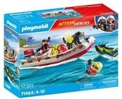 PLAYMOBIL 71464 Feuerwehrboot mit Aqua Scooter