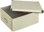 Idena Aufbewahrungsbox mit Deckel faltbar creme 35 x 28 x 17 cm